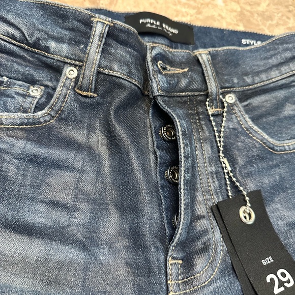 Limited edition (rare find) purple low rise skinny jeans - Picture 5 of 8